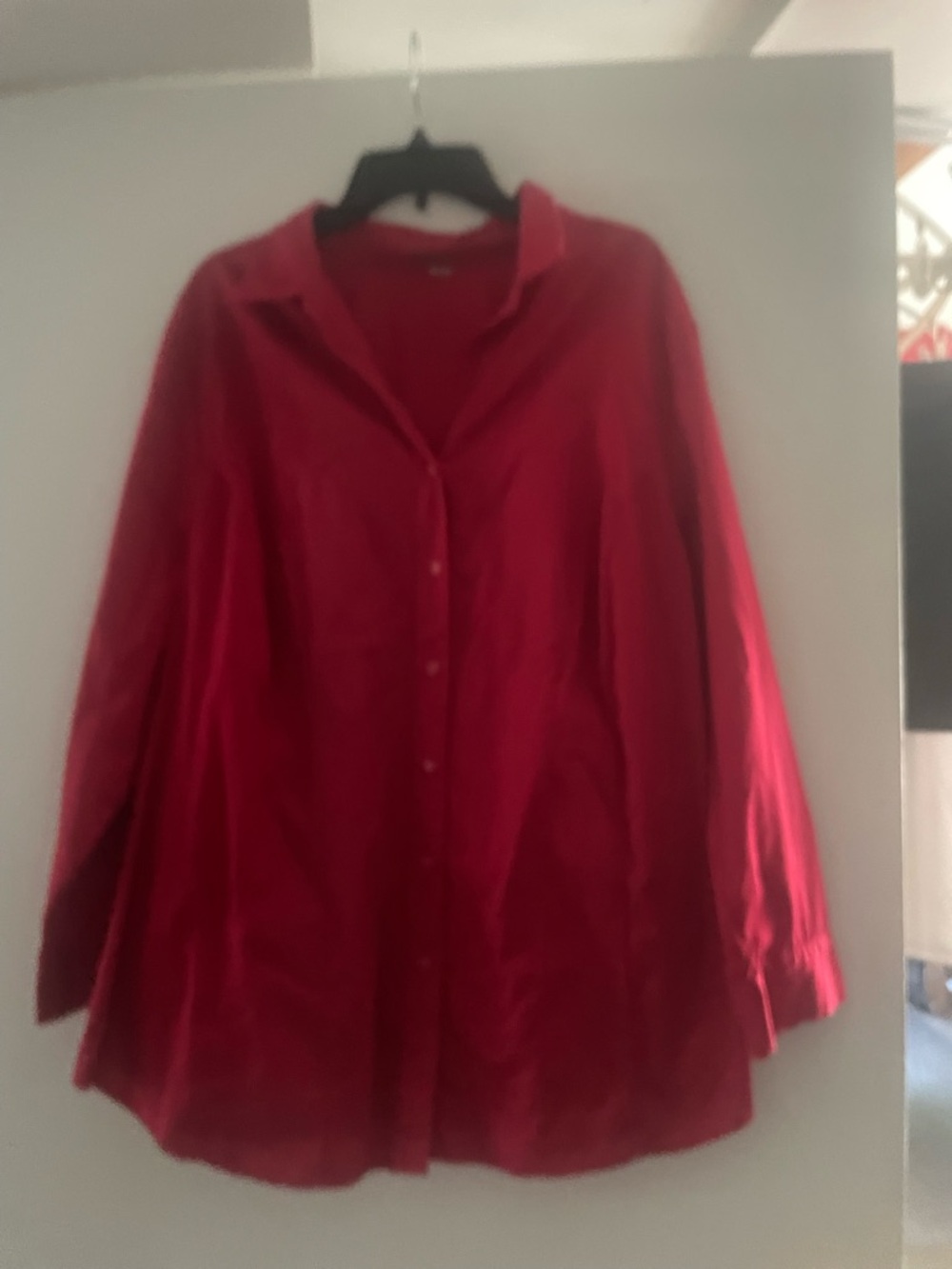 Red Button-Up Shirt